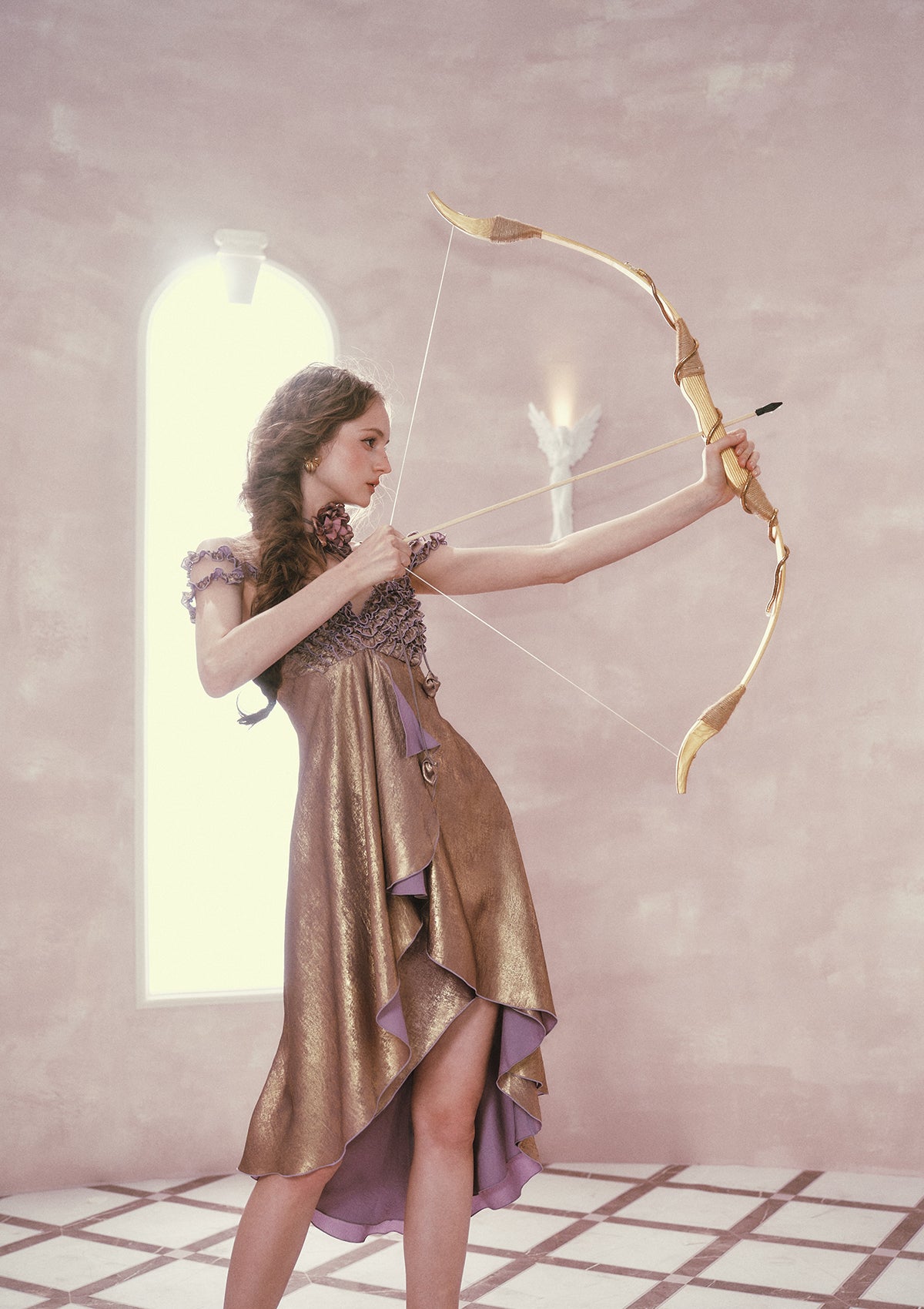 Purple Gold Aria Dress