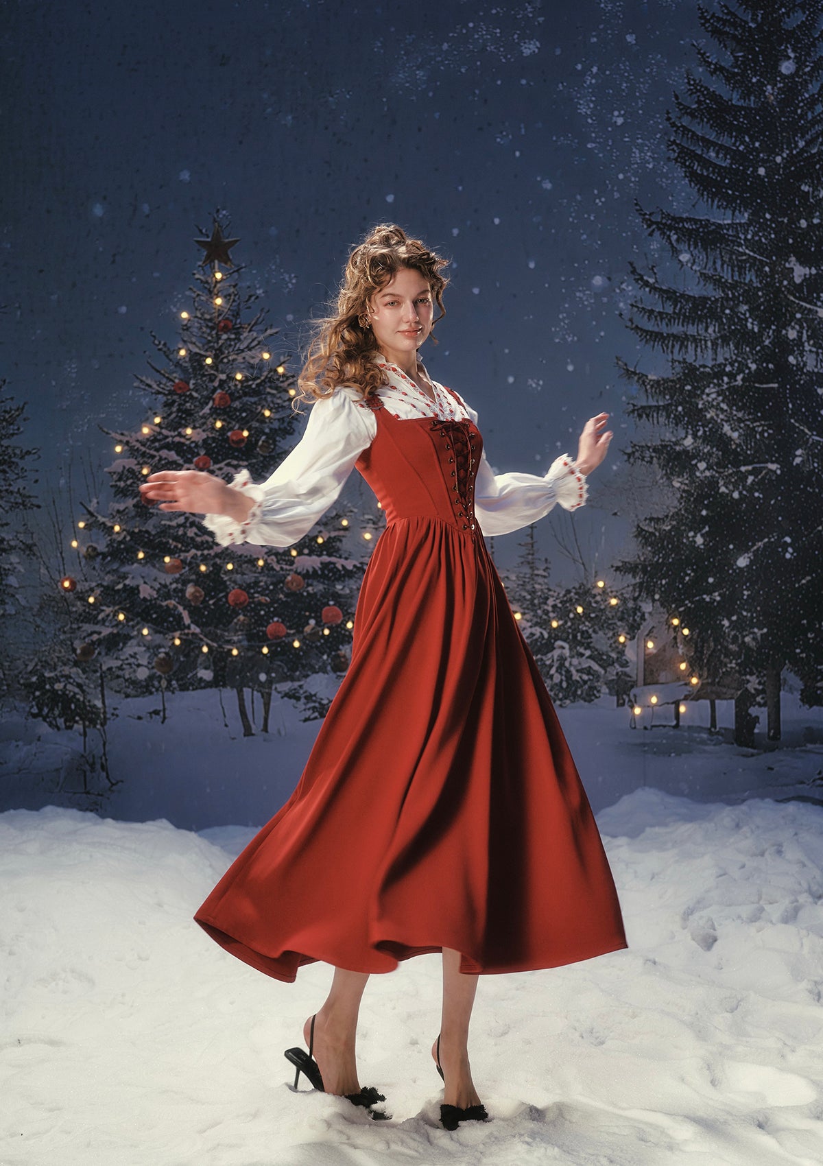 The Red Swordsman Dress