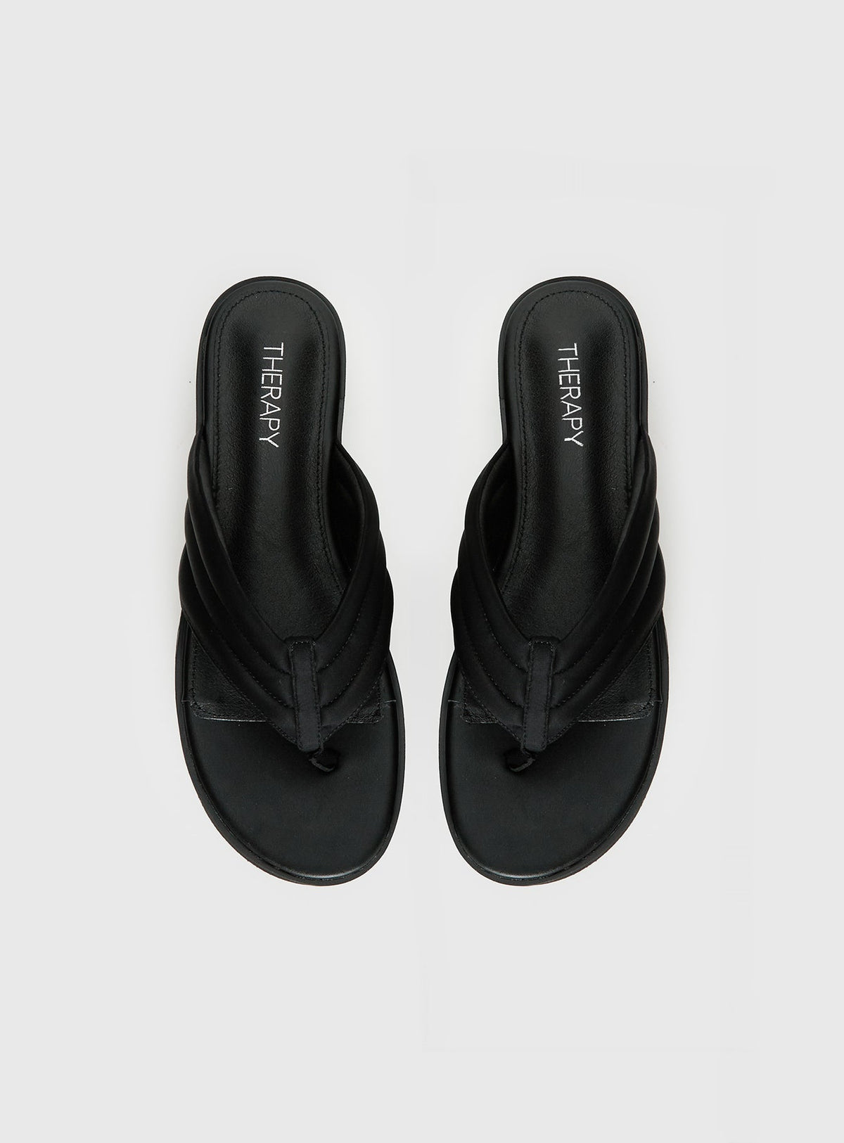 Therapy Bri Platform Thong Sandals Black