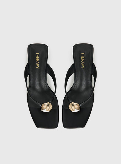 Therapy Slant Heels Black