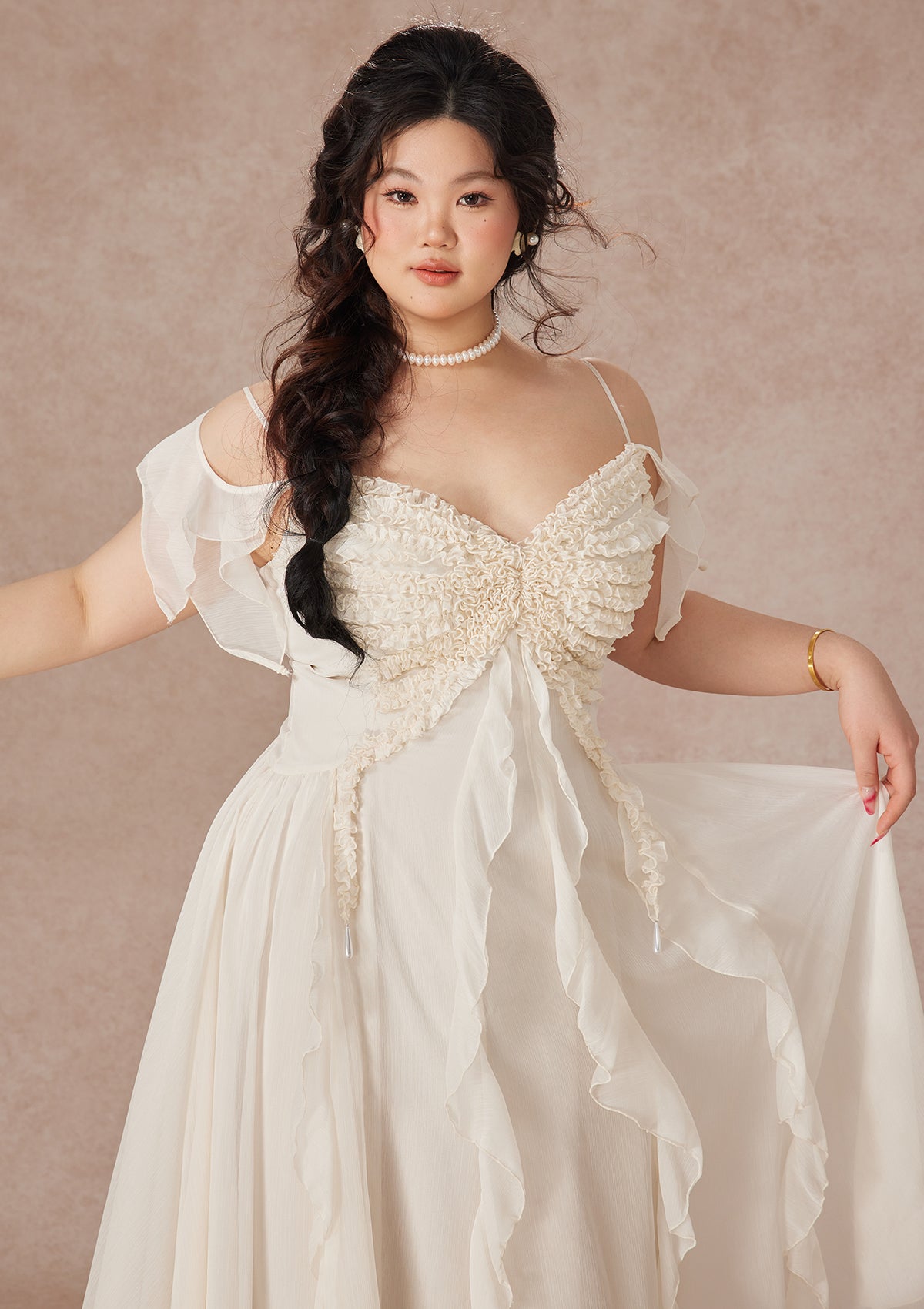 Curve&Plus West Cold Butterfly Dress
