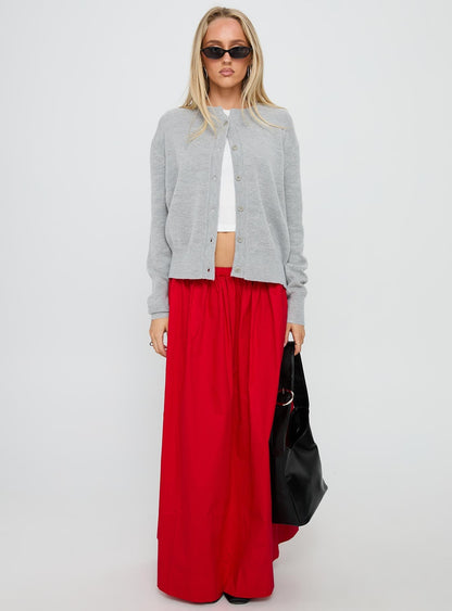 Felipa Maxi Skirt Red