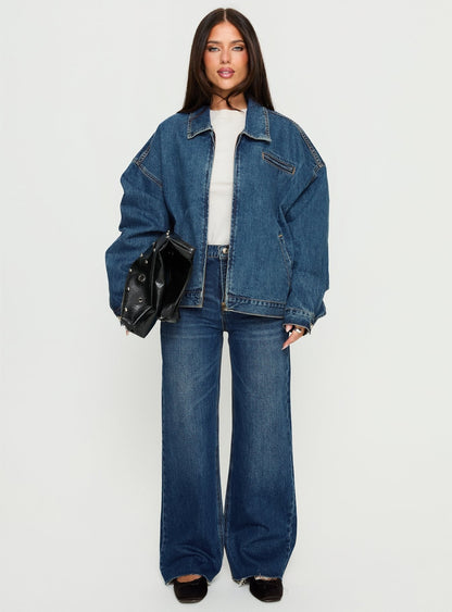 Riina Bomber Jacket Denim