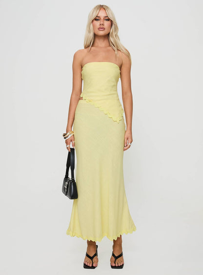 Silvershore Maxi Skirt Yellow