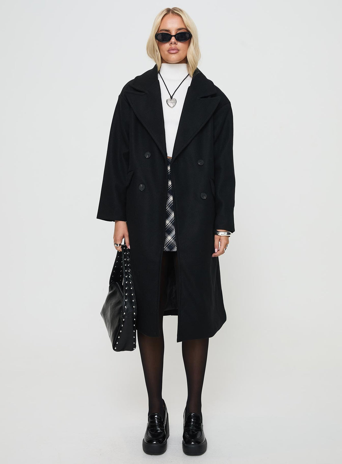 Inferno Longline Coat Black
