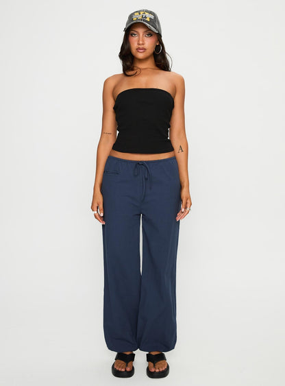Zodie Low Waist Pants Navy