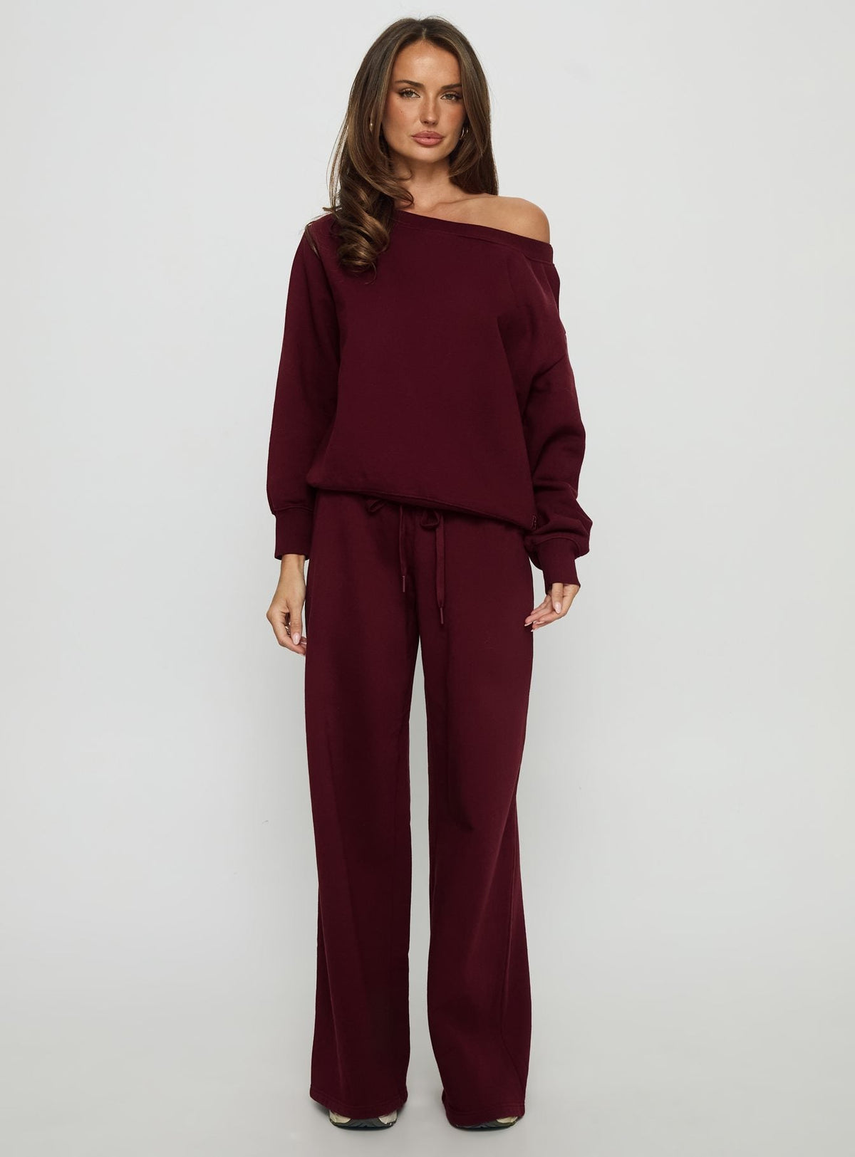 Dodie Wide Leg Pants Washed Currant