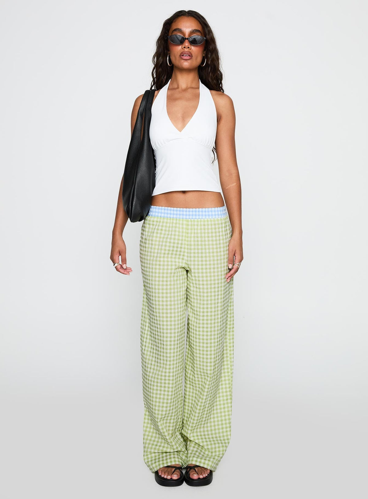 Neevie Wide Leg Pants Green