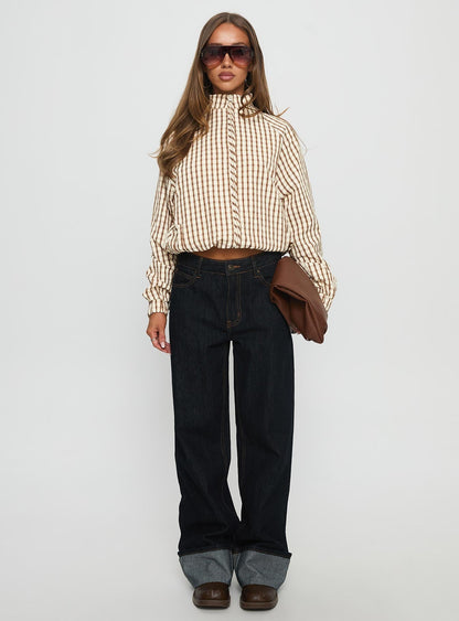 Kalle Jacket Brown Check