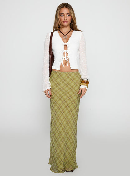 Emelyn Maxi Skirt Green