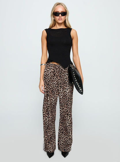 Buzzer Track Pants Leopard