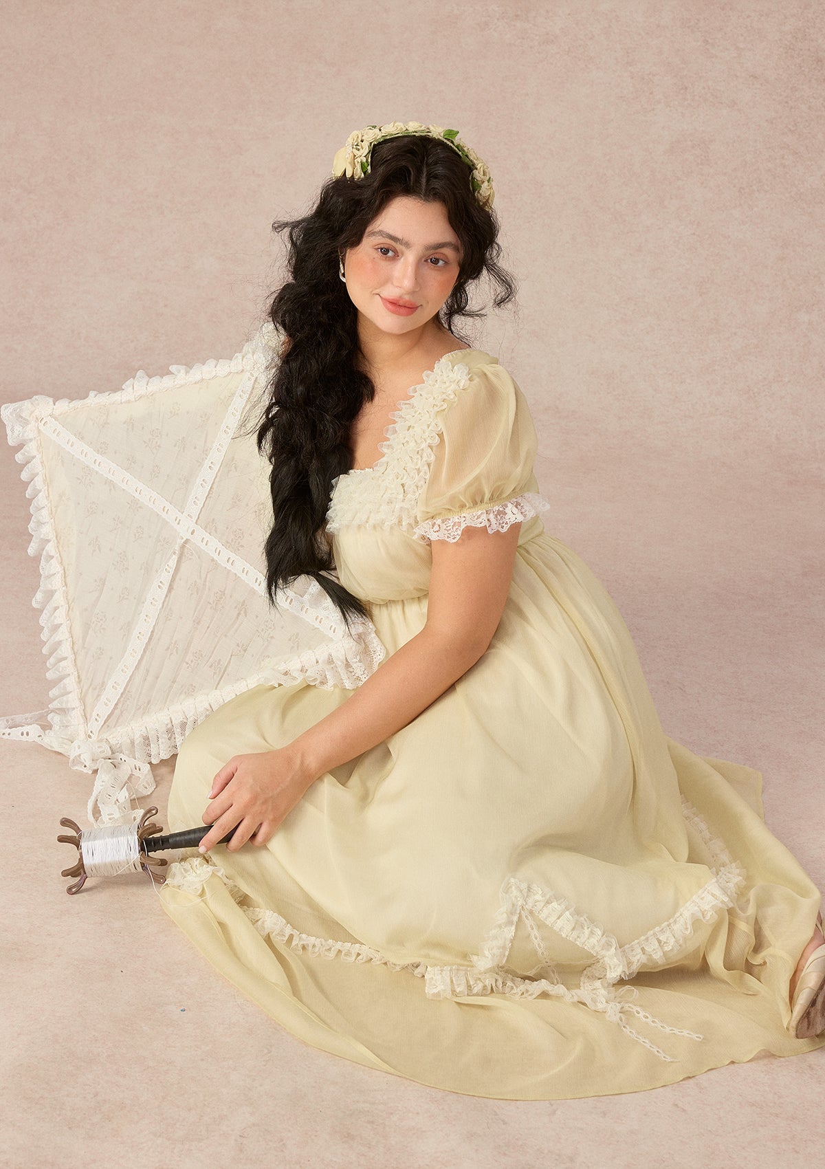 Curve&Plus Yellow Kite Dress