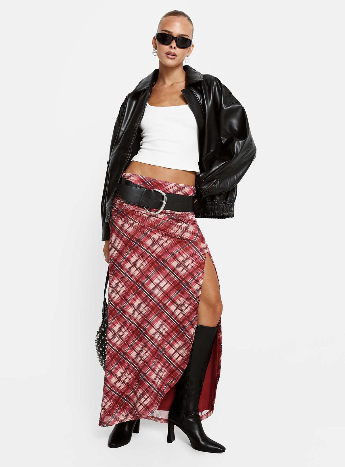 Cooperi Maxi Skirt Red Multi