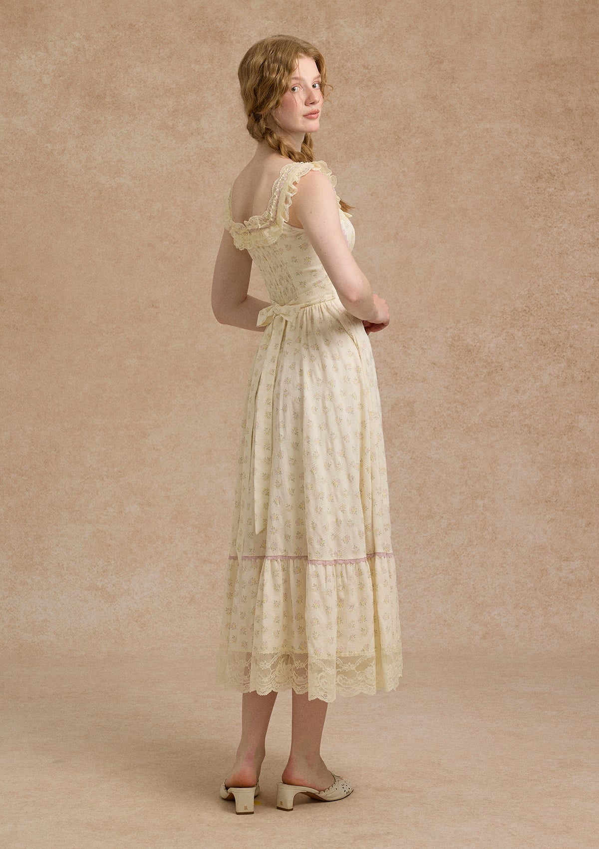 Cream Clove Corset Dress