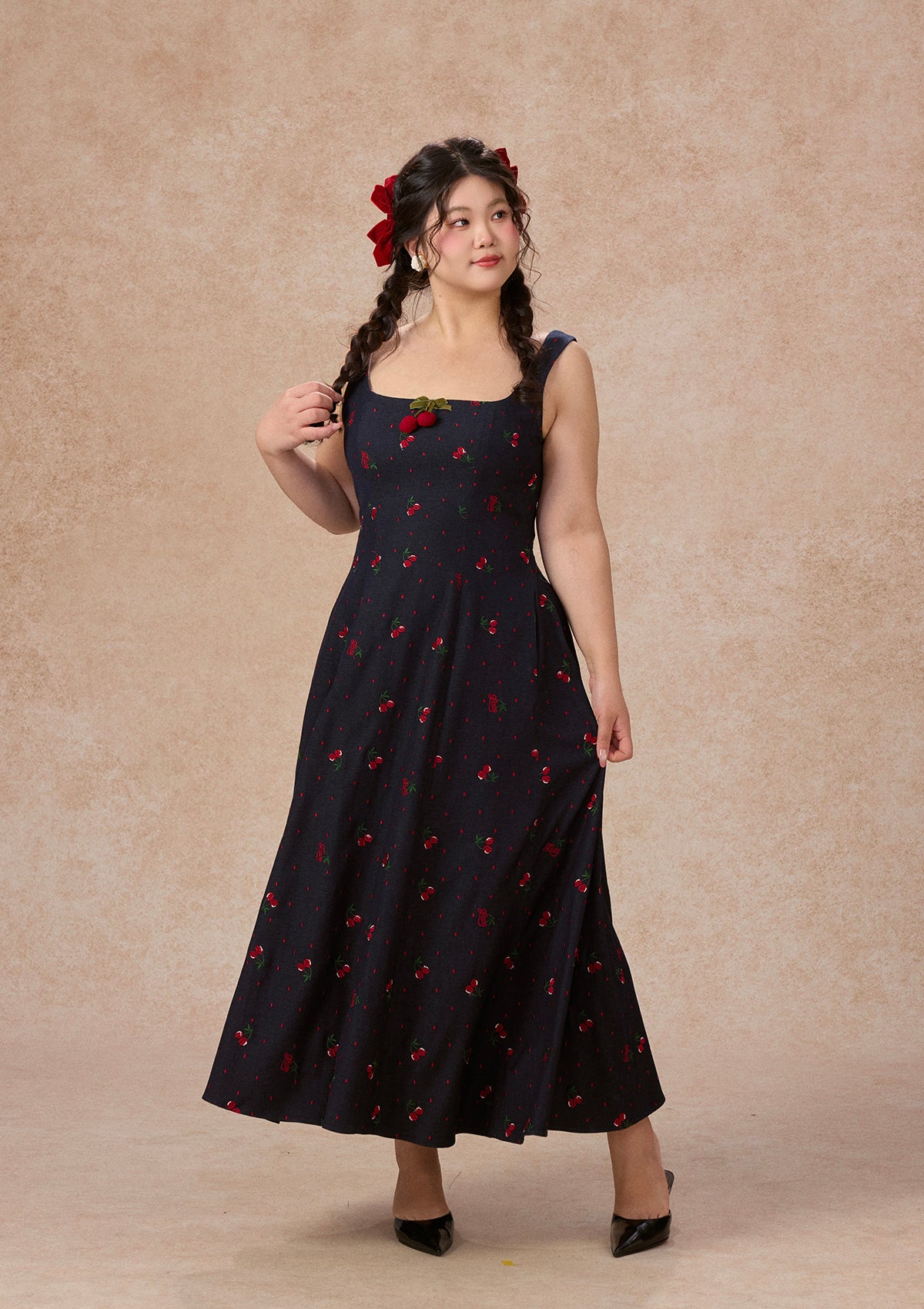 Curve&Plus Cherry Cowgirl Dress