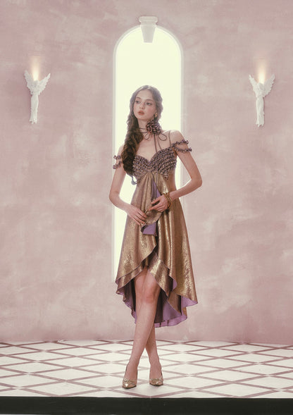 Purple Gold Aria Dress