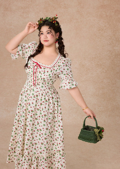 Curve & Plus Wild Strawberry Paradise  Dress