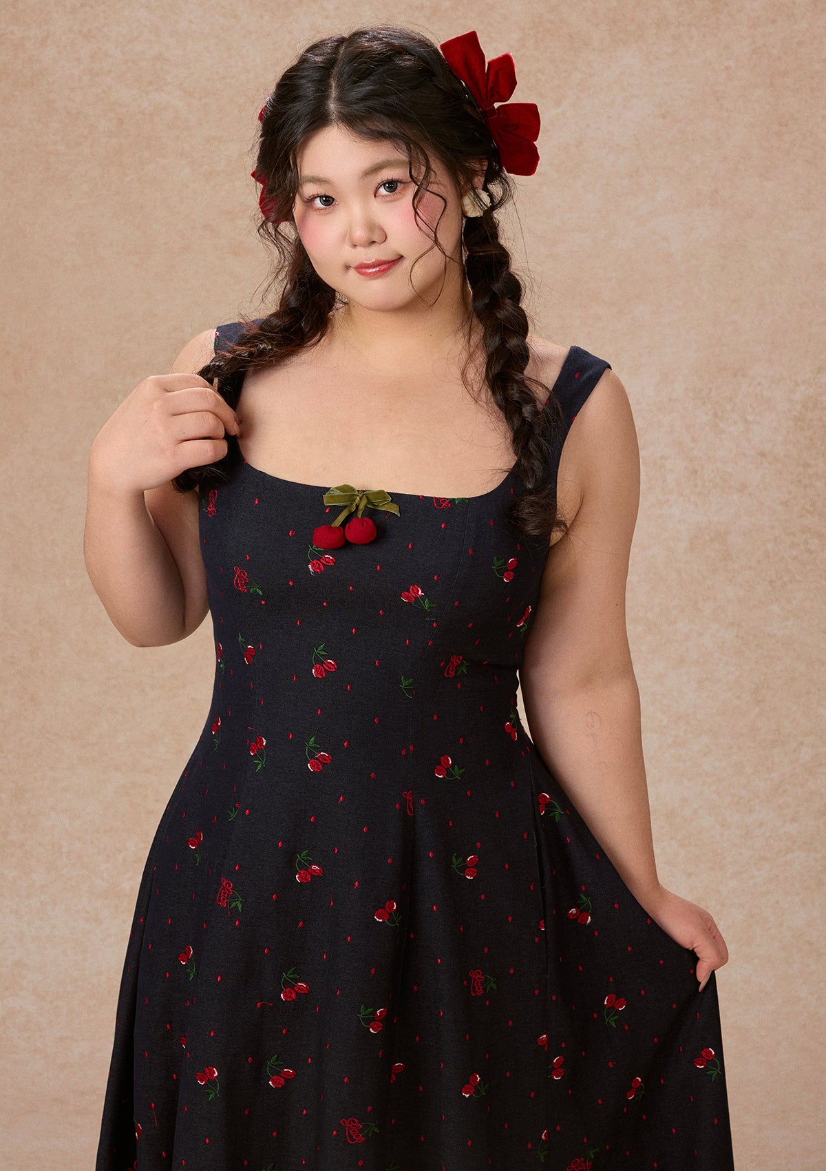 Curve&Plus Cherry Cowgirl Dress