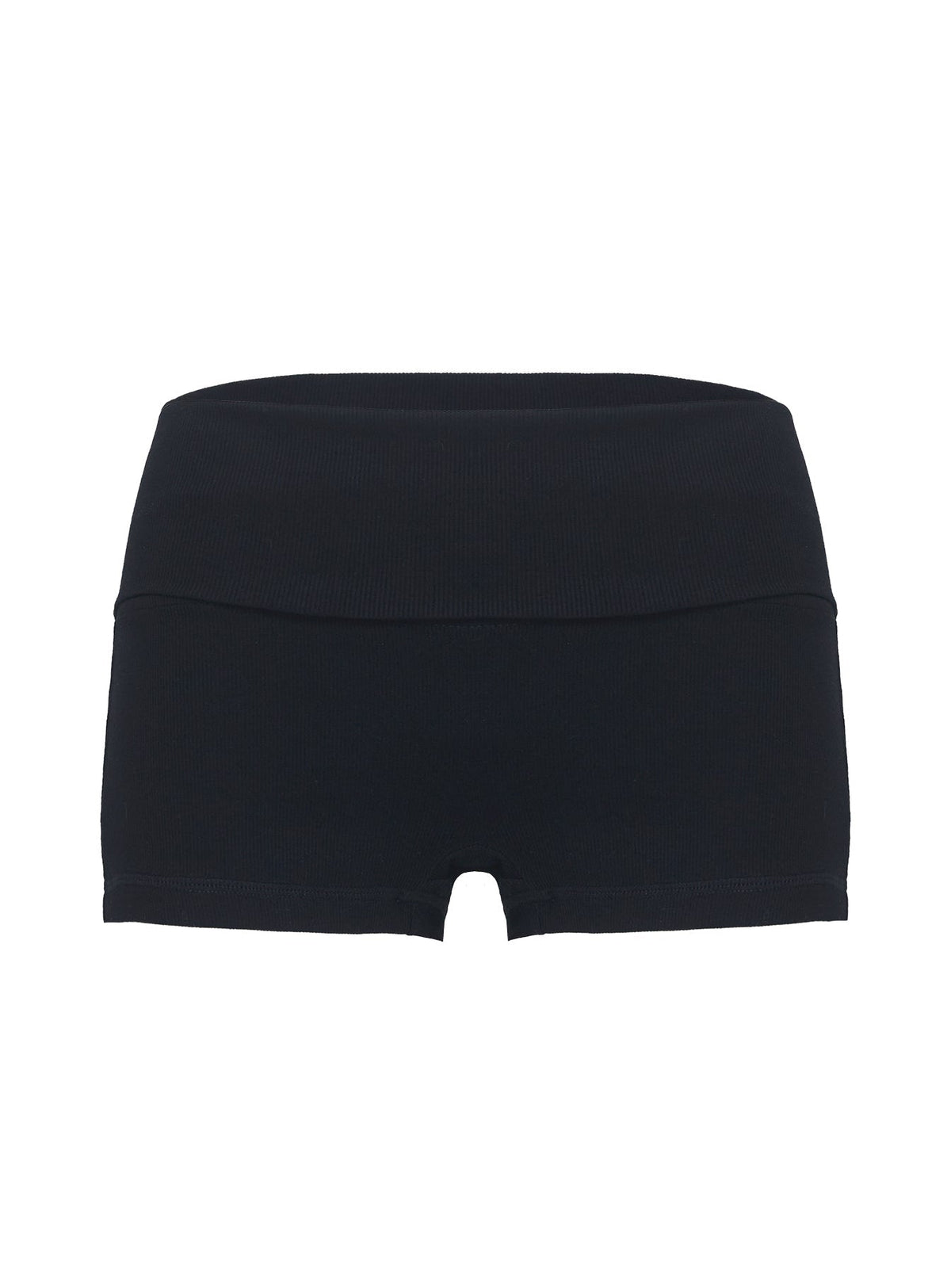 Baseline Low Rise Rib Shorts Black