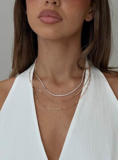 Gleaming Necklace Gold