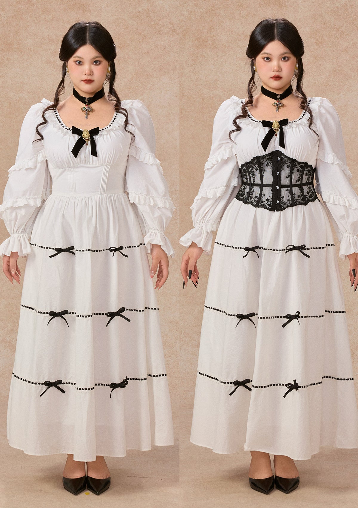 Curve&Plus Ghost Carol Dress