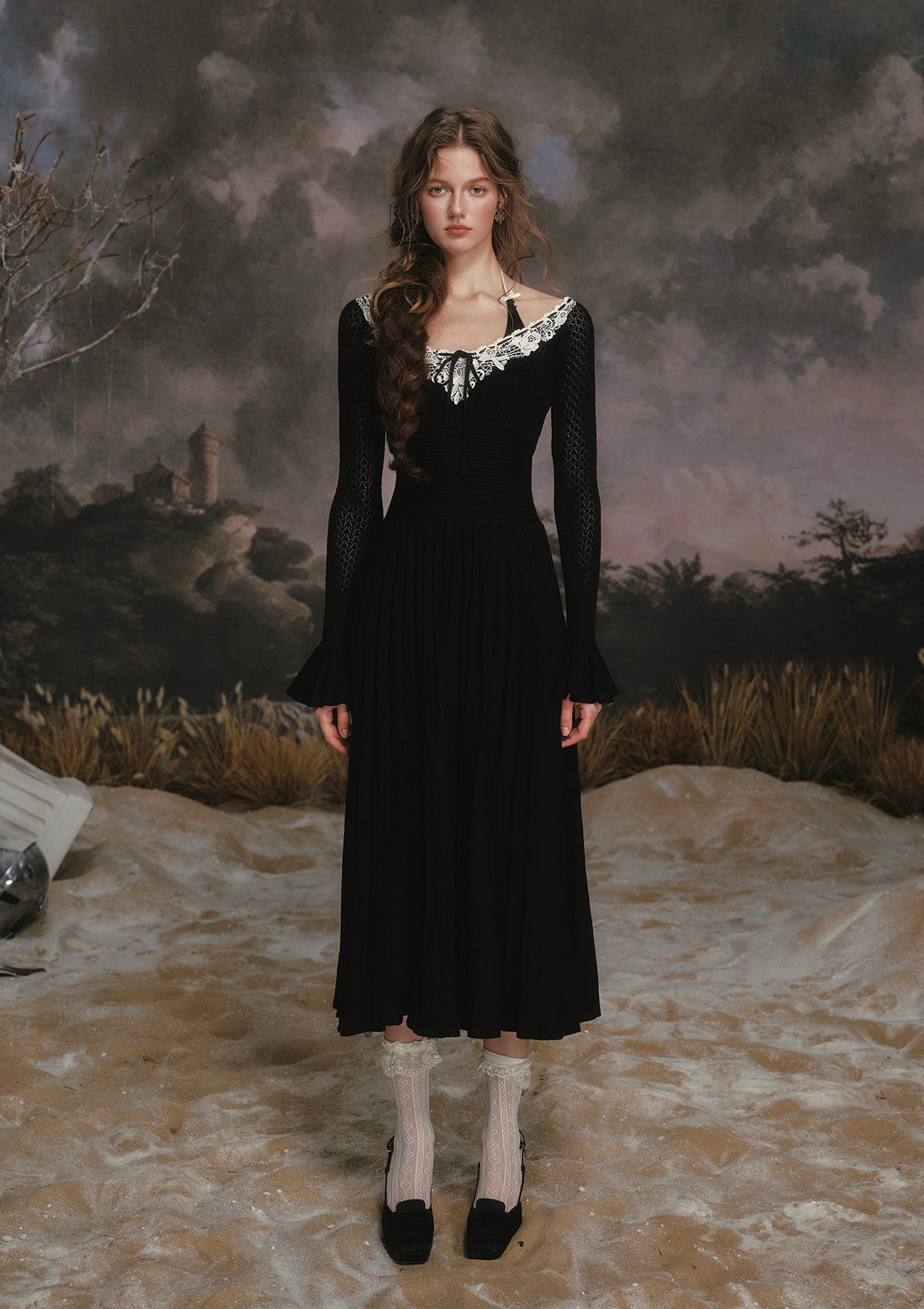 Symphony of Blossom Knit Dress