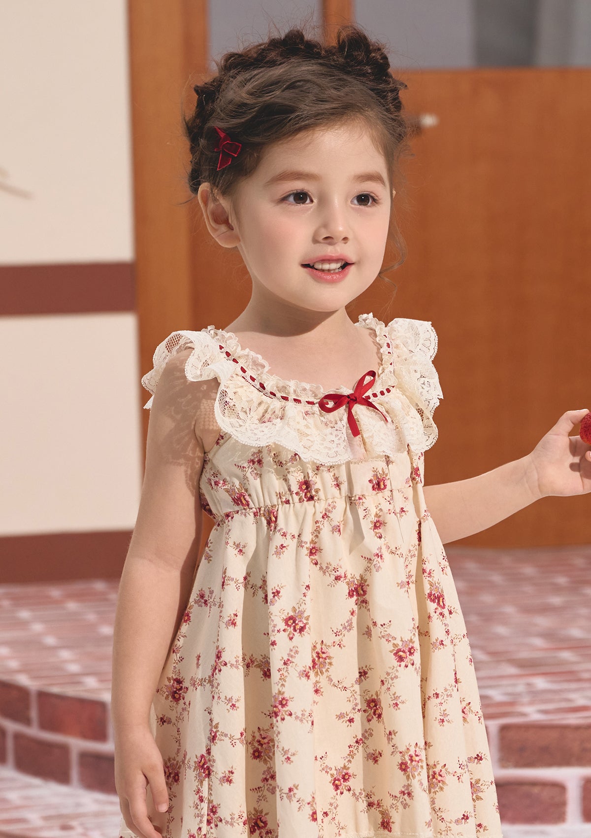 Toddler Girl Red Garnet Dress