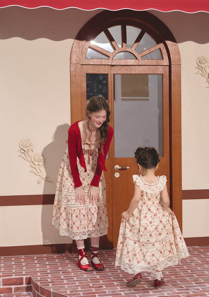 Toddler Girl Red Garnet Dress