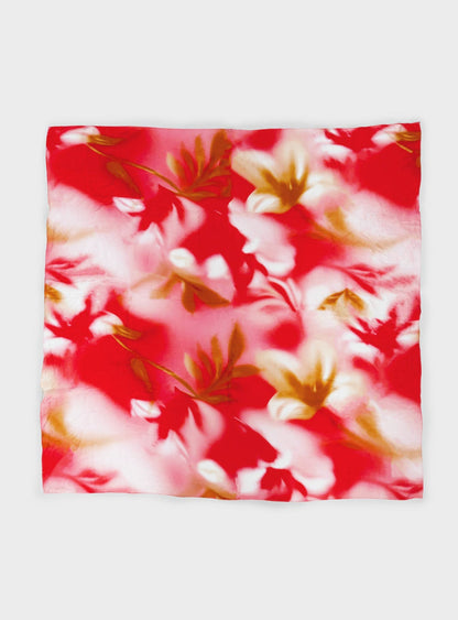 Illuminated Wrap Sarong Red Floral