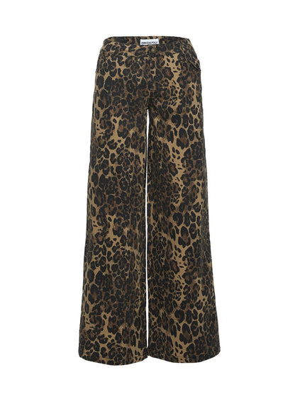 Pantar Low Rise Pants Leopard Petite