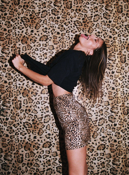 Selby Mini Skirt Leopard