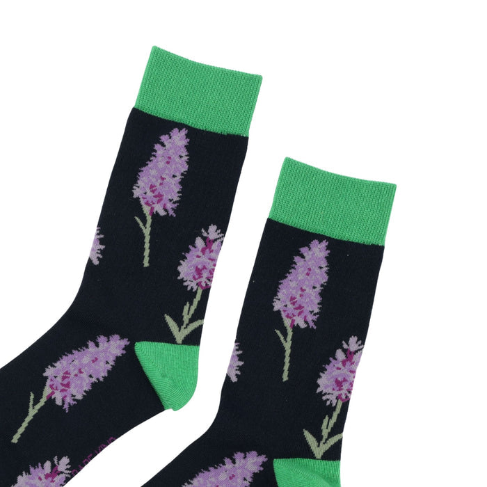 Pair of orchid bamboo socks
