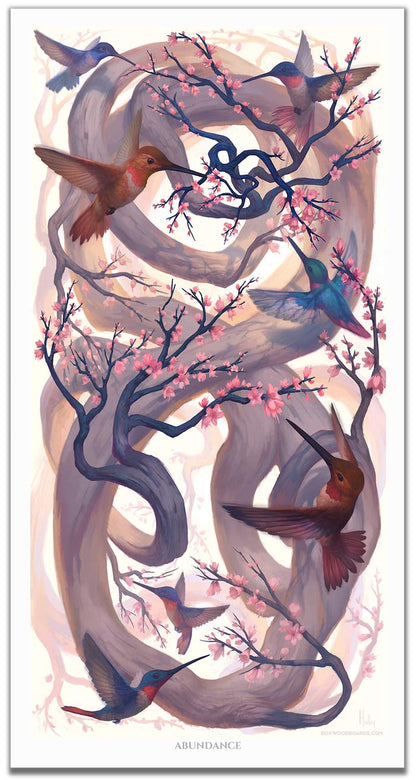 Abundance - LIMITED EDITION - BoxWood Board Designs - 18" x 36" - - Awakening Print