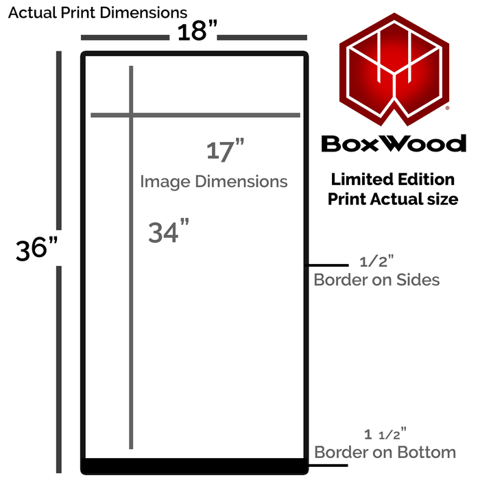 Abundance - LIMITED EDITION - BoxWood Board Designs - 18" x 36" - - Awakening Print