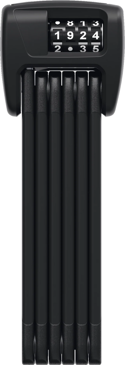 ABUS Folding Lock Bordo 6000c/90 Led Black + Holder
