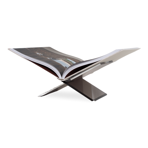 This stylishly designed glass-like lucite Acrylic Bookstand creates a modern cradle to display an open cookbook or artbook.