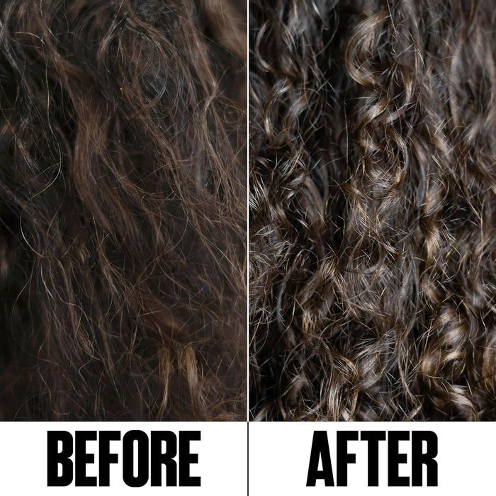 All Day Got Hold Define & Hold Curl Mousse before and after