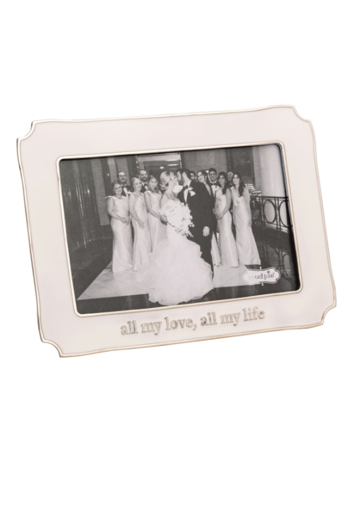 All My Love Enamel Frame