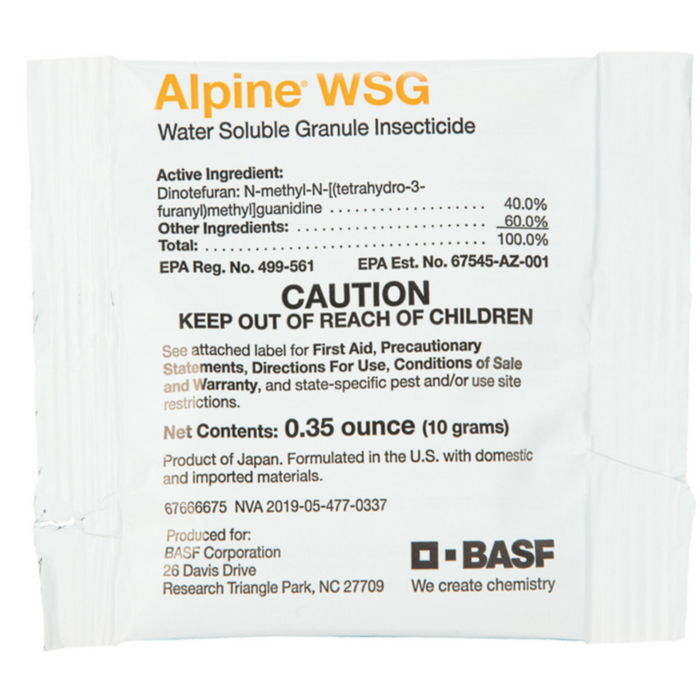 Alpine WSG Insecticide - Seed World