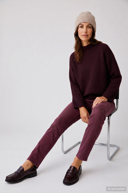 Anna Montana 1000 Angelika Jump in Jean Short 521 Burgundy by Anna Montana Shop Anna Montana at Dotique