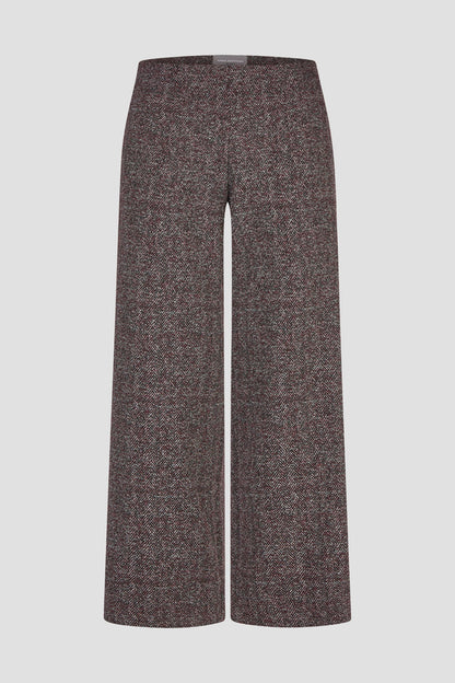 Anna Montana 5666 Mila Wide Flexi Metz 422 Red/Black trousers Shop Anna Montana at Dotique