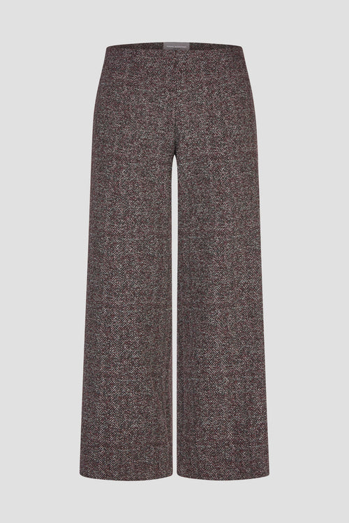 Anna Montana 5666 Mila Wide Flexi Metz 422 Red/Black trousers Shop Anna Montana at Dotique