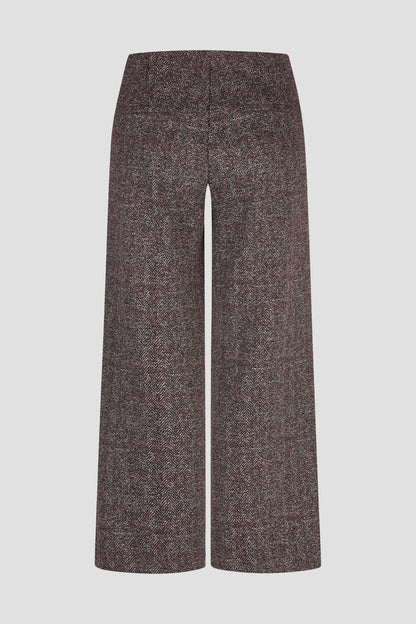 Anna Montana 5666 Mila Wide Flexi Metz 422 Red/Black wide leg trousers by Anna Montana. You can Shop Anna Montana at Dotique.