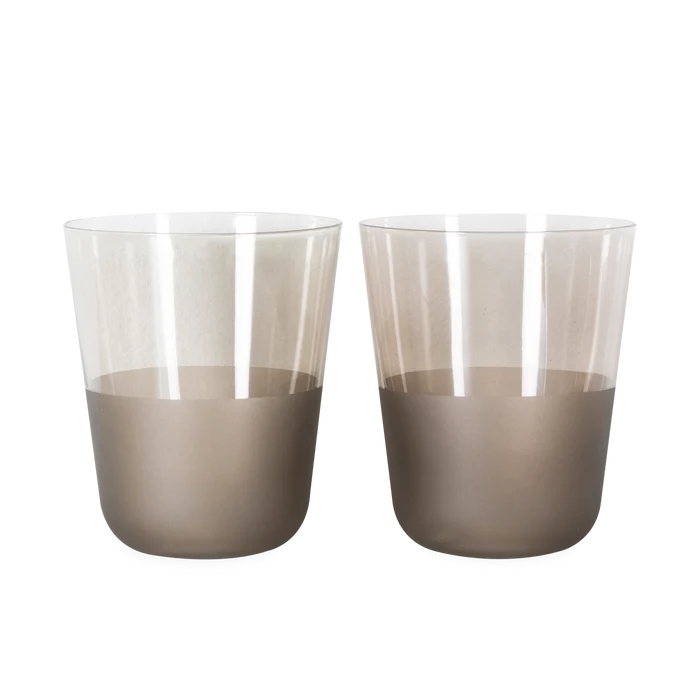 Arc Contrast Tumbler Glass