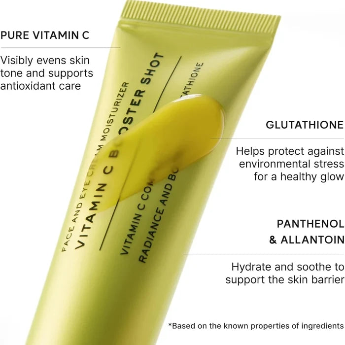 arencia vitamin c booster shot face and eye cream moisturiser 30ml key ingredients