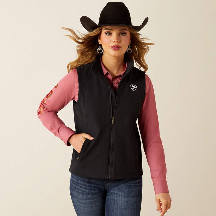 Ariat Women's Logo Concealed Carry Softshell Vest in Black