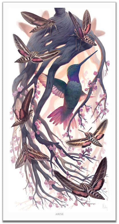 Arise - LIMITED EDITION - BoxWood Board Designs - 18" x 36" - - Awakening Print