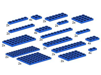 Assorted Blue Plates