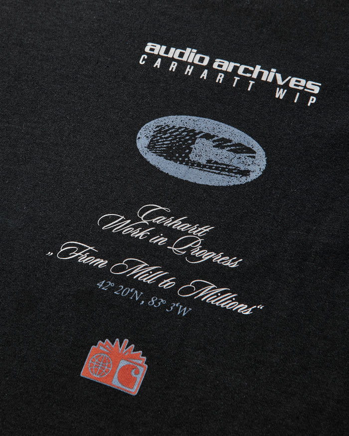 Carhartt WIP Audio Archives Wip Ls T Shirt Black T-Shirts Longsleeve I036684 89XX