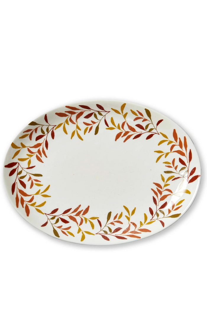 Autumn Botanical Oval Platter